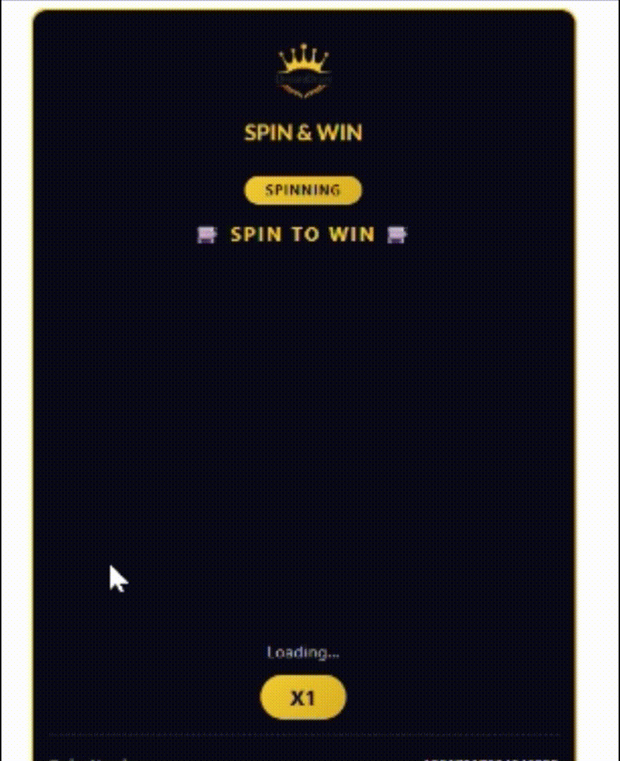 Spin & WIN - No Win Example